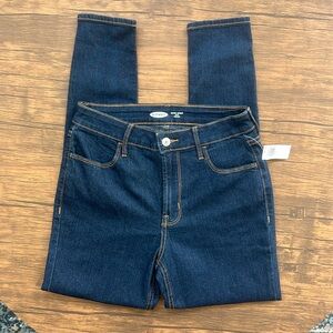 OLD NAVY NWT Super Skinny Ankle High Rise Denim Jeans Dark Wash Size 4